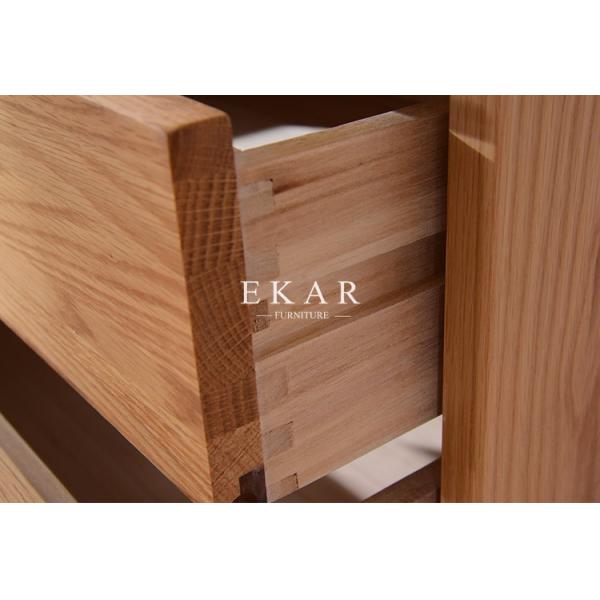 Chest Cabinet Solid Wood 5 Drawers Corner Table Europe Modern Style FL-B005-D