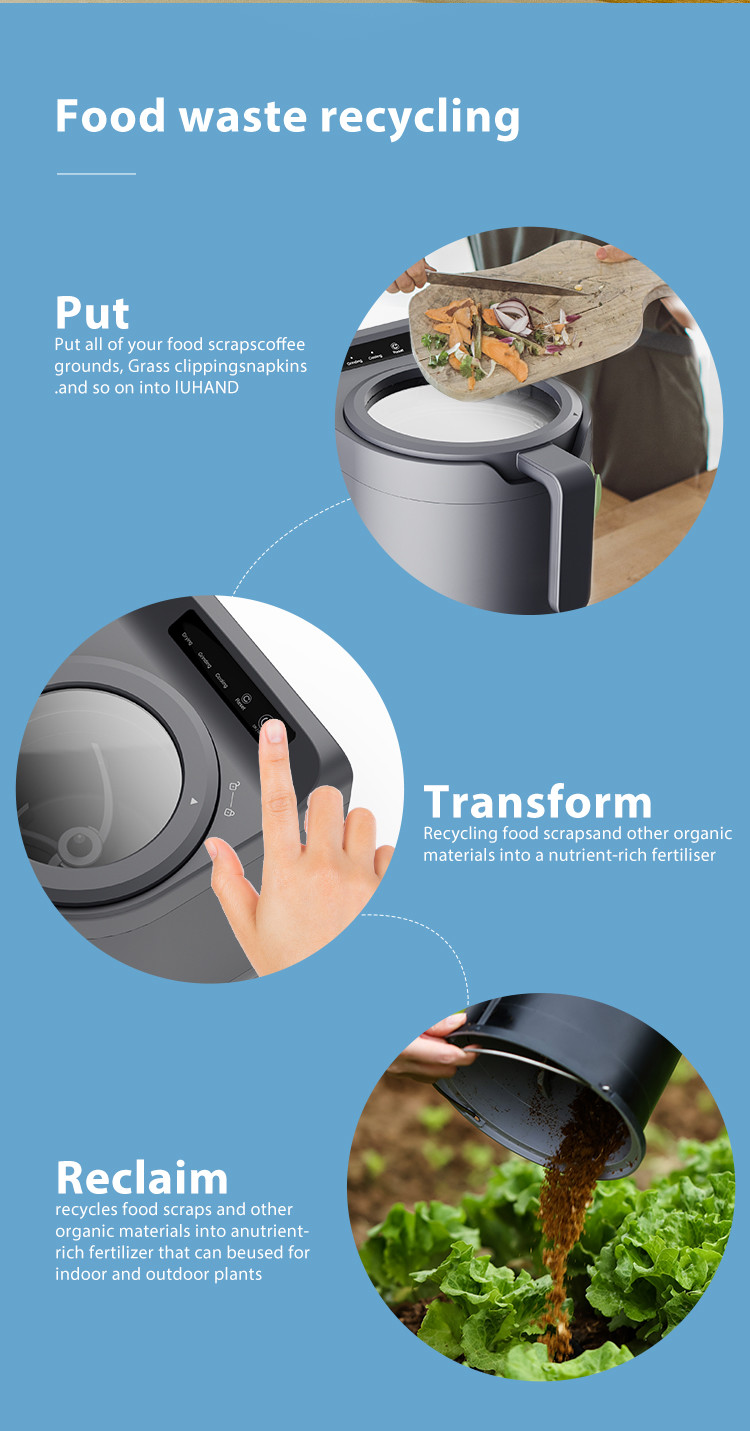 ODM Kitchen Waste Counter Compost Machine maker Home Garbage Disposer
