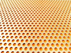 China Pure Perforated Copper Panels Optional Plate Thicknesses wholesale