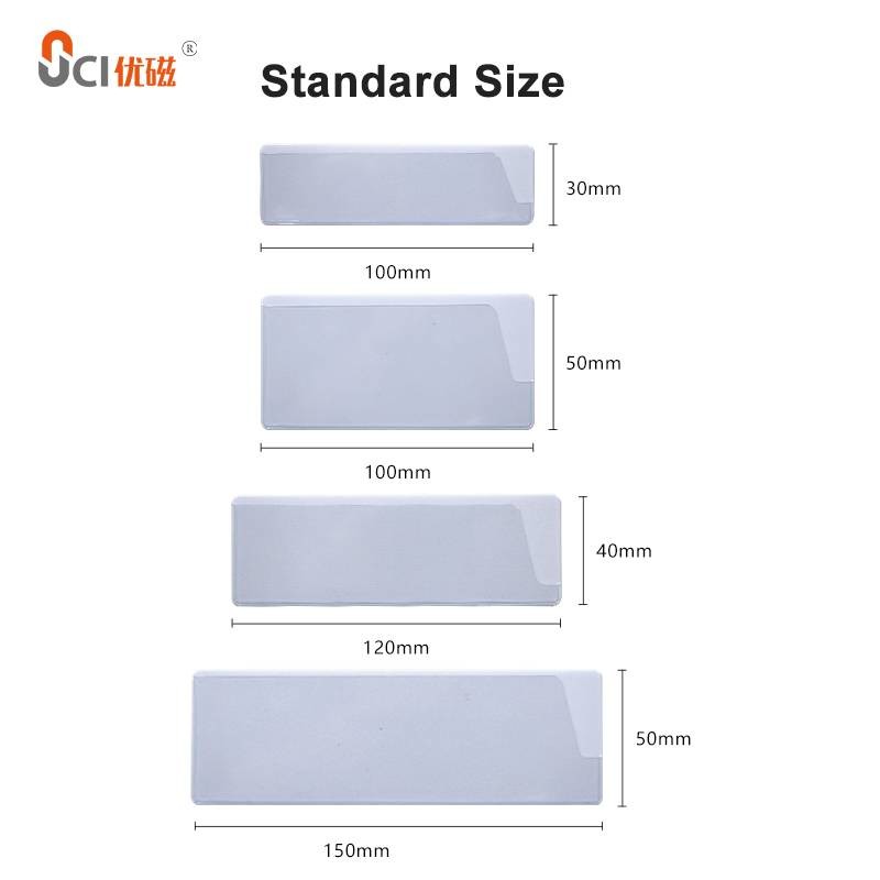 Plastic Adhesive Label Holders For Binders 150*50mm 100*30mm