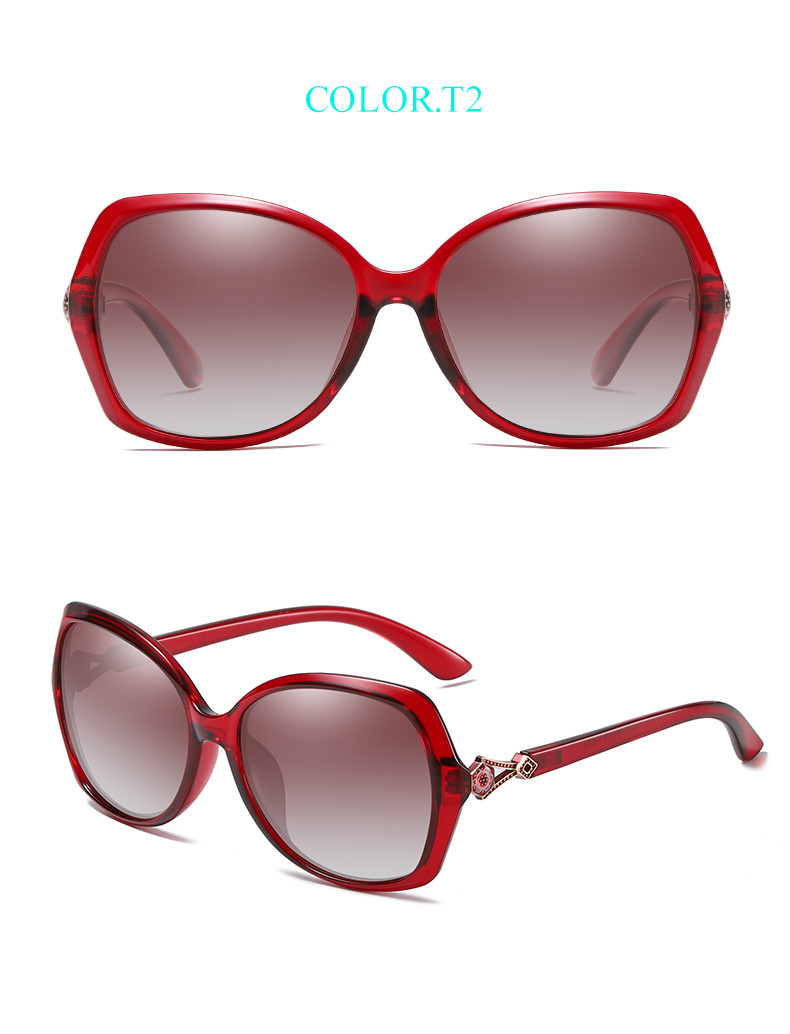 BSCI Oversized Designer Polarized Fashion Sunglasses UV400 Resin Lens