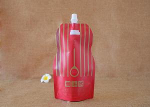 China 1 Liter Composited Liquid Spout Bags With Tamper Proof Cap wholesale