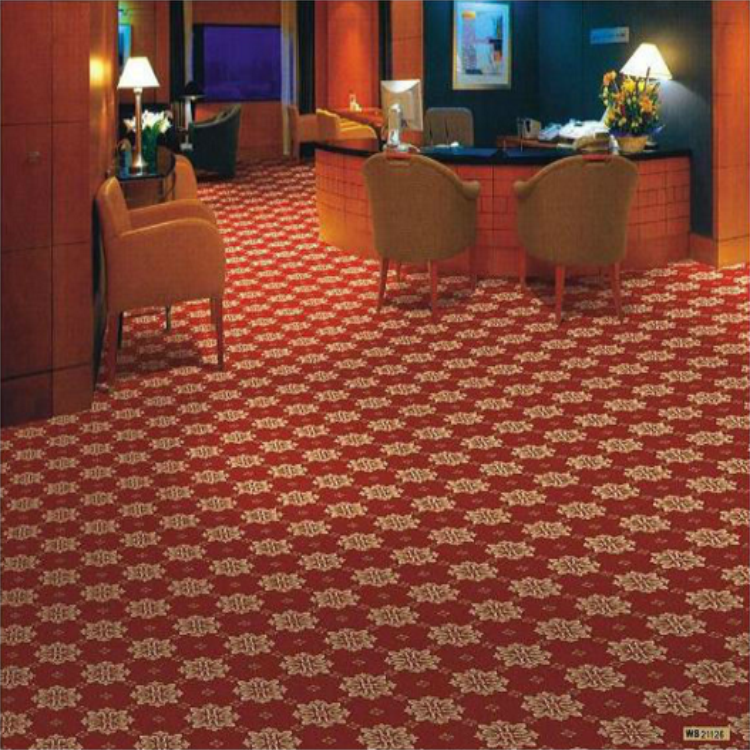 16 Colors PVC Commercial Flooring , Polypropylene Wilton Patterned Carpets