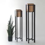 295X295X1120mm OEM Floor Corner Flower Vase For Living Room