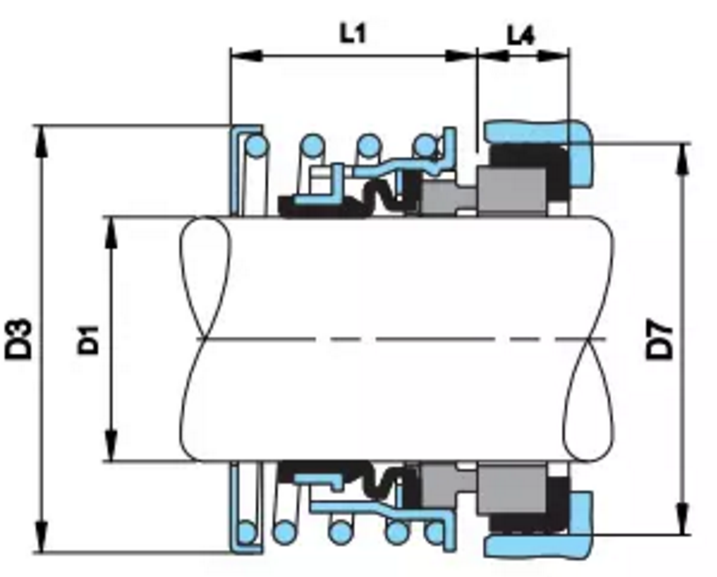 Aesseal Type 21 John Crane Rotating Mechanical Seal