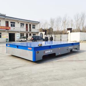 China Steel Coil Motorized Transfer Trolley Steerable 30 Tons wholesale