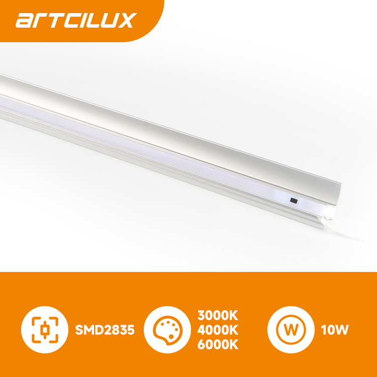 One Side Luminescence Lamp with Hand Shaking Sensor Switch Cabinet Aluminium Profile A2707
