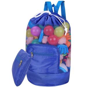 China Drawstring Beach Bag Tote Backpack Foldable Design Space Saving Outdoor Activity wholesale