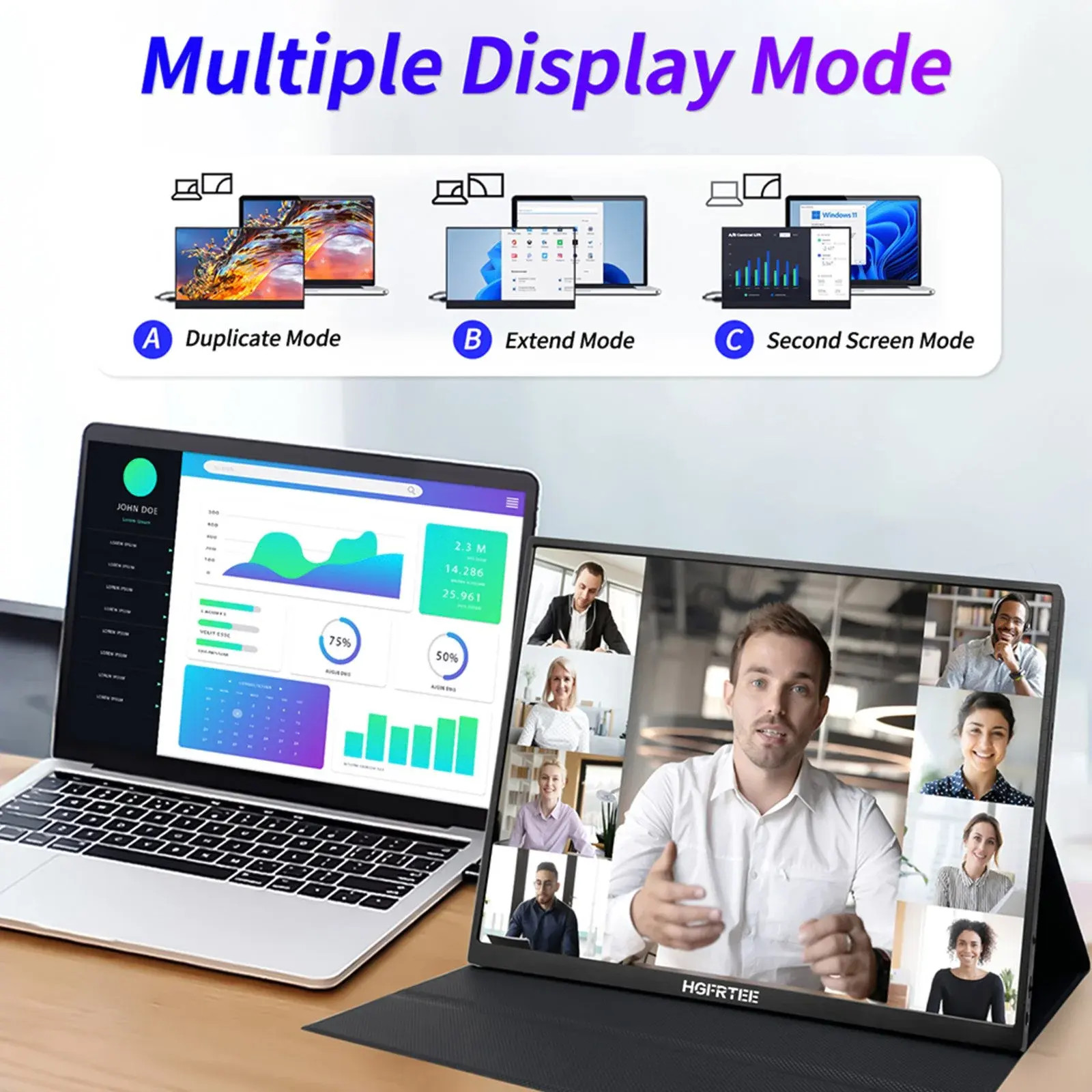 100% SRGB 15.6" Tablet External Monitor Boe LCD Display Touchscreen 1080P