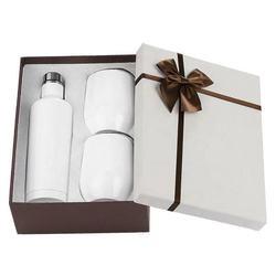 China 500ml 12oz Wine Glass Gift Set Box Stemless Stainless Steel Insulated Sublimation wholesale