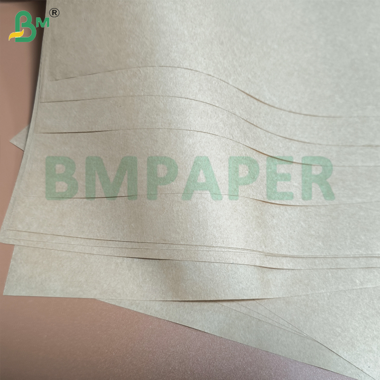 35grs White & Brown MG Kraft Paper Roll 60cm Gloss on One Side