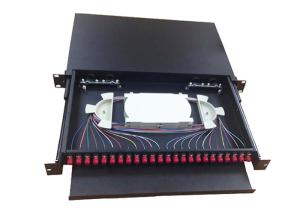 China 24 Port Fiber Optic Patch Panel FC 96 Cores 485 * 360 * 45MM 5 . 5Kgs wholesale