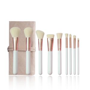 China Full Face Makeup Brush Set With Bag Cruelty Free Vegan Bristles wholesale