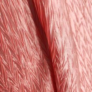 China 100% Polyester 75Dx100D Dyed Crinkle Satin Fabric 120g For Dress Garment wholesale