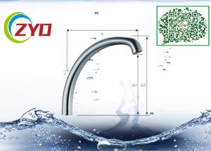 China Millior Polished Chrome Faucet Spout 370mm Length Brass Nut Screw Plastic Aerator wholesale