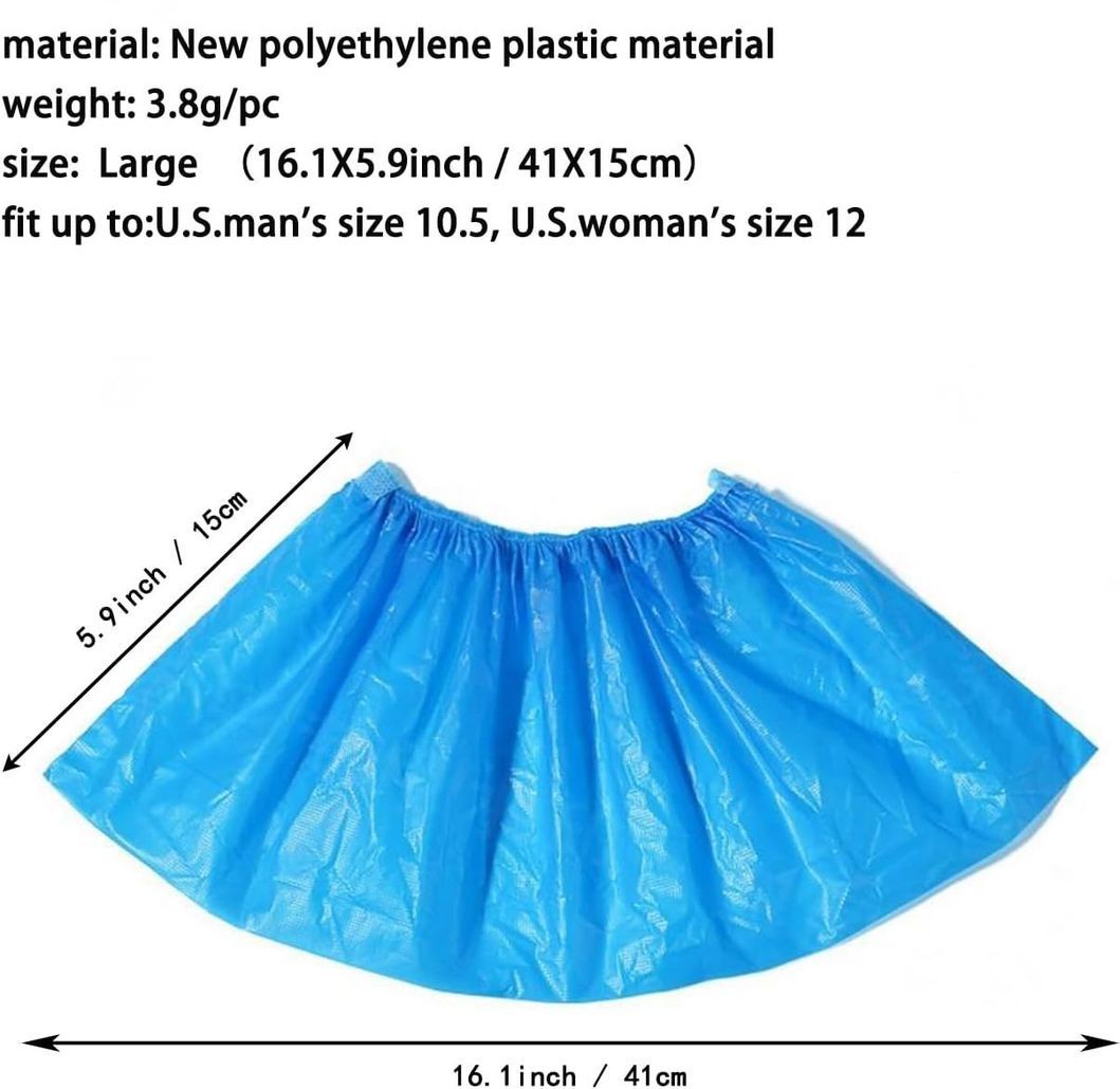 Dental Supplies Dust-Proof Waterproof Anti-Slip Disposable Shoe Cover of Non-Woven PP/PE/CPE