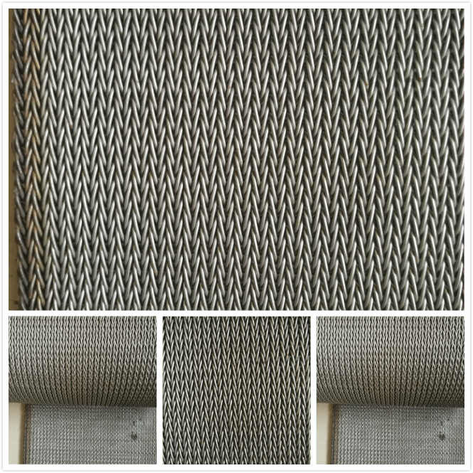 High Density 201 Stainless Steel Mesh Belt , Food Grade Wire Mesh Screws Conveyor