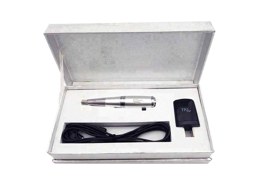 7.3V Silver 15000rpm Permanent Makeup Tattoo Kit For Eyebrow Eyeline Microblading Use