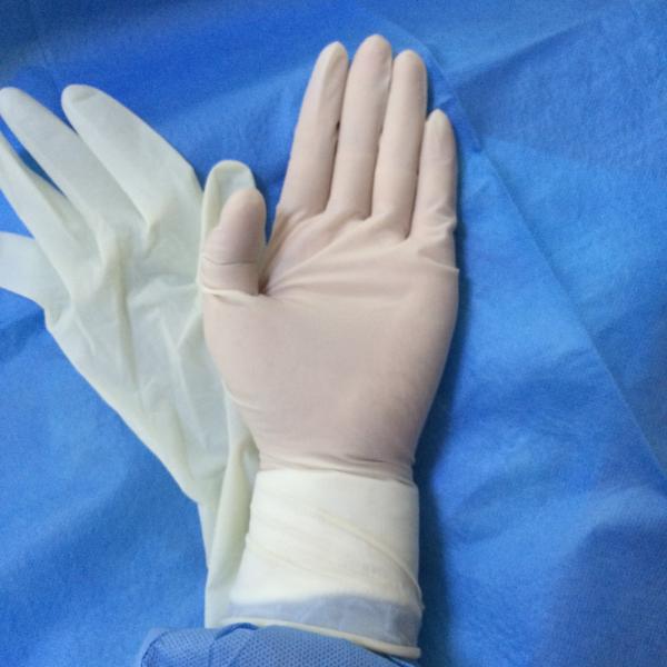 Latex Material Disposable Sterile Gloves Water Resistant CE ISO Approved