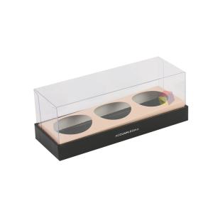 China Custom Design Bakery Dessert Cupcake Cookie Boxes with Clear Lid Food Gift Packaging wholesale