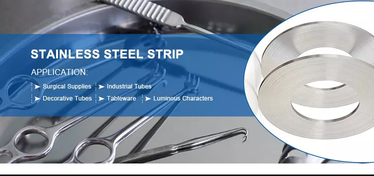 304 201 ASTM Stainless Steel Strip Mirror BA Customized Sizes