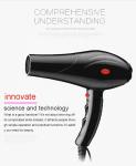 AC Motor Salon Low Radiation Hair Dryer , Professional Hair Dryer 2200W Powerful