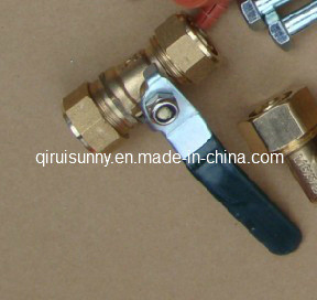 Solar Water Heater Accessories Stainless Steel Interior Brass Ball Valve