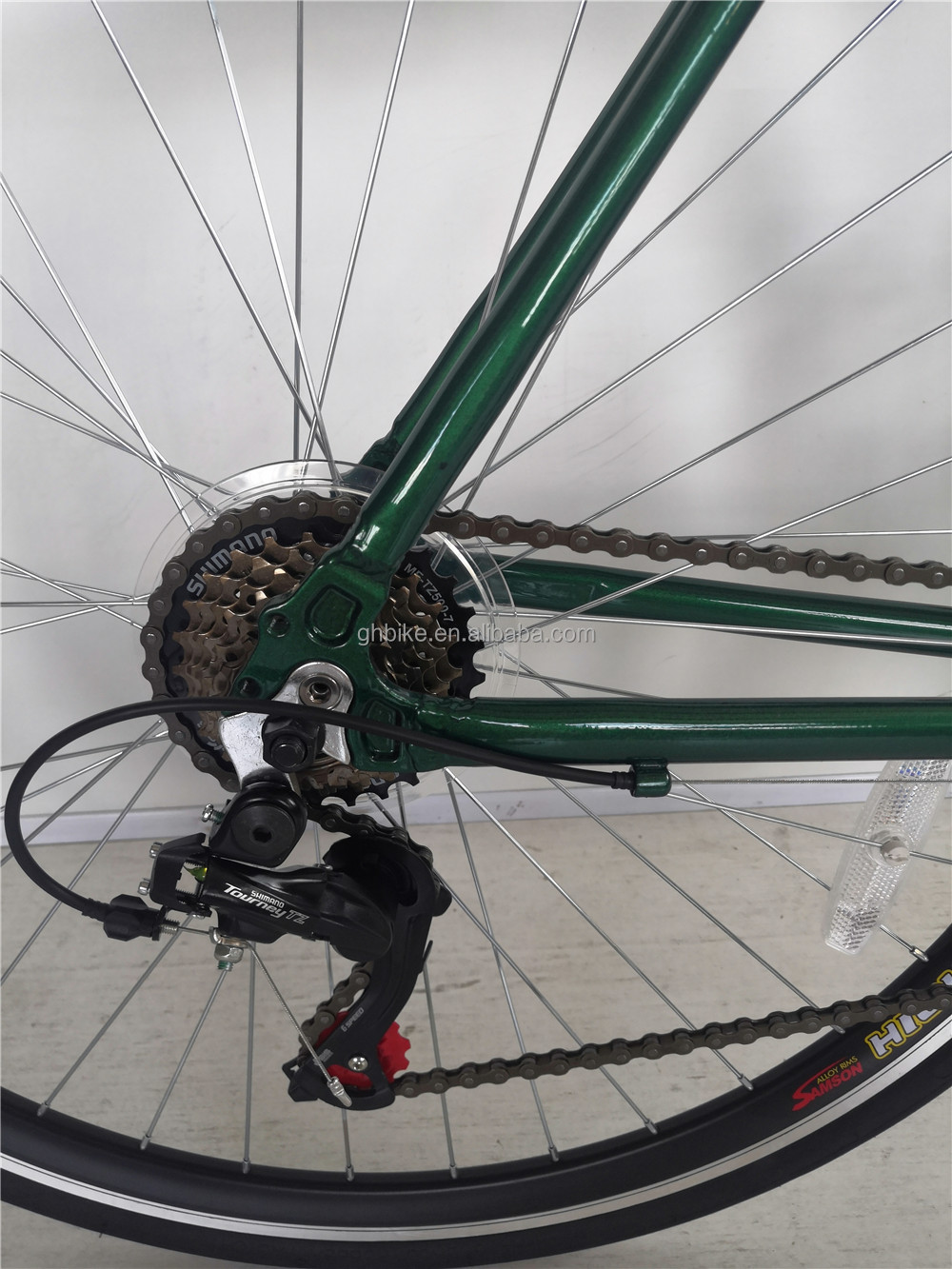 21 Speed Aluminum Frame Cruiser Adult Road Men's Bicycle with Front and Rear V Brake