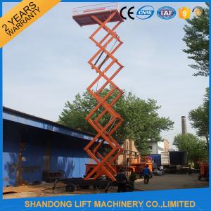 China 12m 500kg Mobile Scissor Lift Tables with Electric Hydraulic Motor Lift Drive wholesale