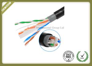 China Outdoor Cat6 UTP Cable Double Jacket , 305 Meters / Roll Optical Ethernet Cable wholesale