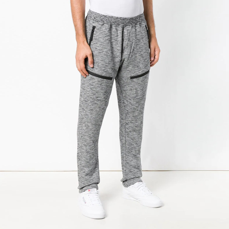 Wholesale Unisex Grey Plain Jogger Sweatpants Nylon Track Pants Men Plain Sweat Pant