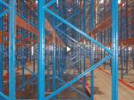 Narrow Aisle Heavy Duty Pallet Racking System Stacked Forklift Operation