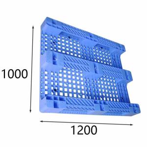 China HDPE Blue Rackable Plastic Pallets 1200X1000Mm Acids Resistant wholesale