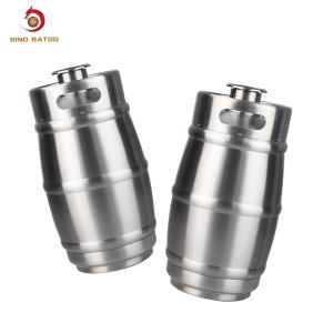 China Stainless Steel 5 Litre Mini Beer Kegs Optional Tapping Kits wholesale