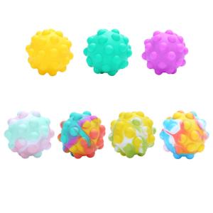 China Childrens Squeeze Ball Toy 3D Round Silicone Sensory Pop Ball Custom Rubber Toys wholesale
