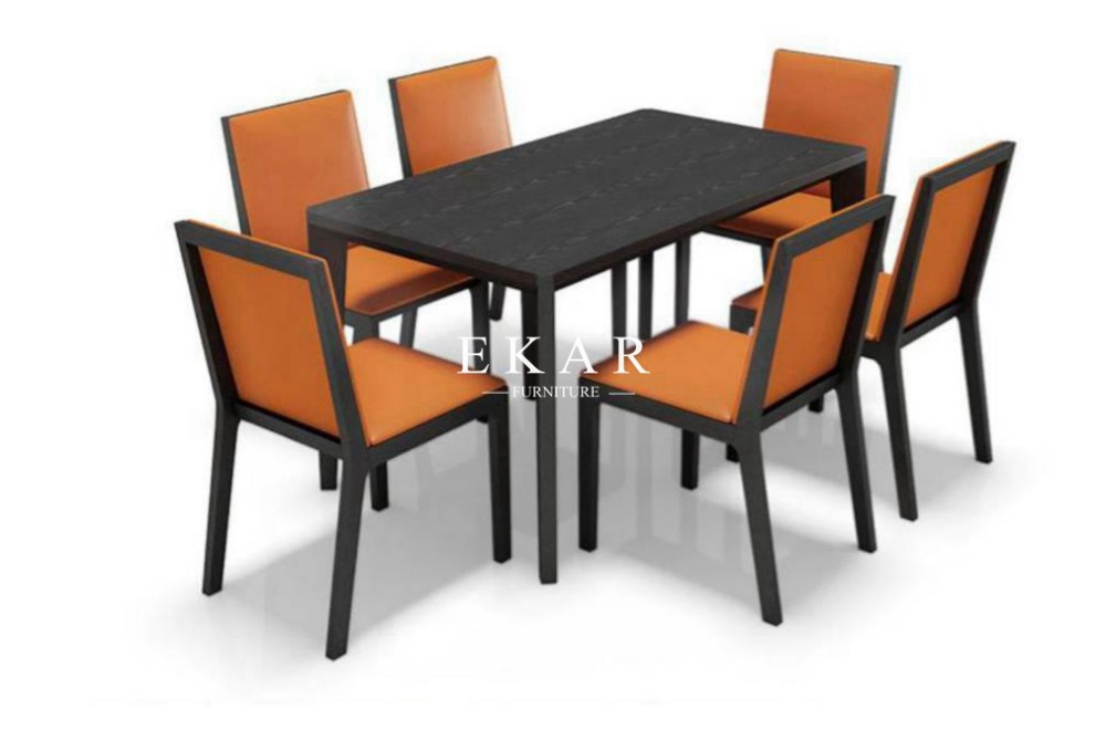 Modern Upholstered Ash Wood Leather Dining Room Chair