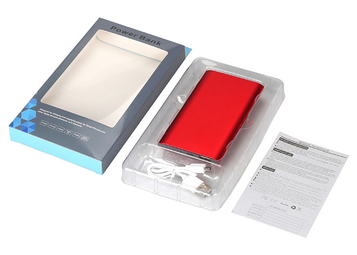 Various Color 5000mAh Slim Metal Power Bank For IOS / Android Phone
