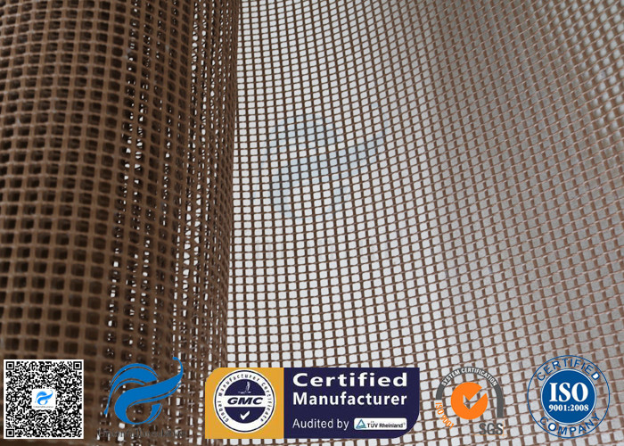 PTFE Coated Fiberglass Fabric 580GSM 4*4MM Mesh Screen Printing Conveyor Belt