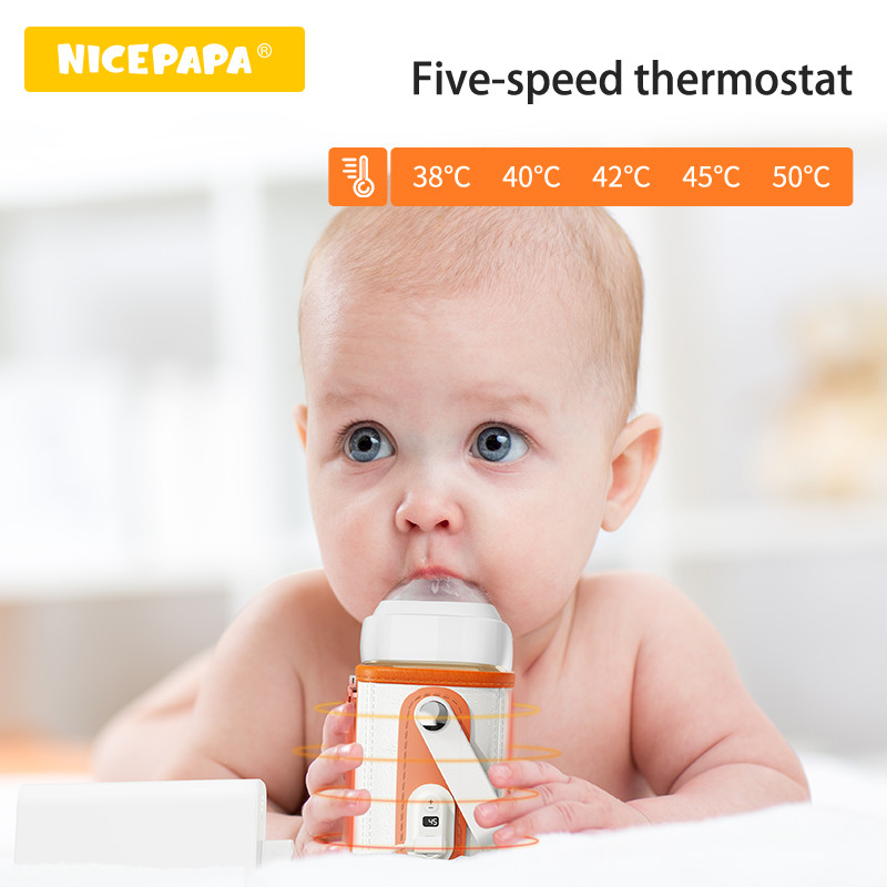 Square Milk Portable Baby Bottle Warmer 240ml Five Speeds With LCD Display
