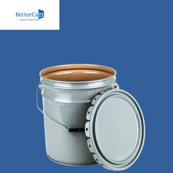 ISO9001 5 Gallon Aluminum Bucket , Painted Metal Bucket