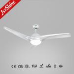 Warehouse Outdoor Air Cooling Fan 3 Blade Ceiling Fan With Light