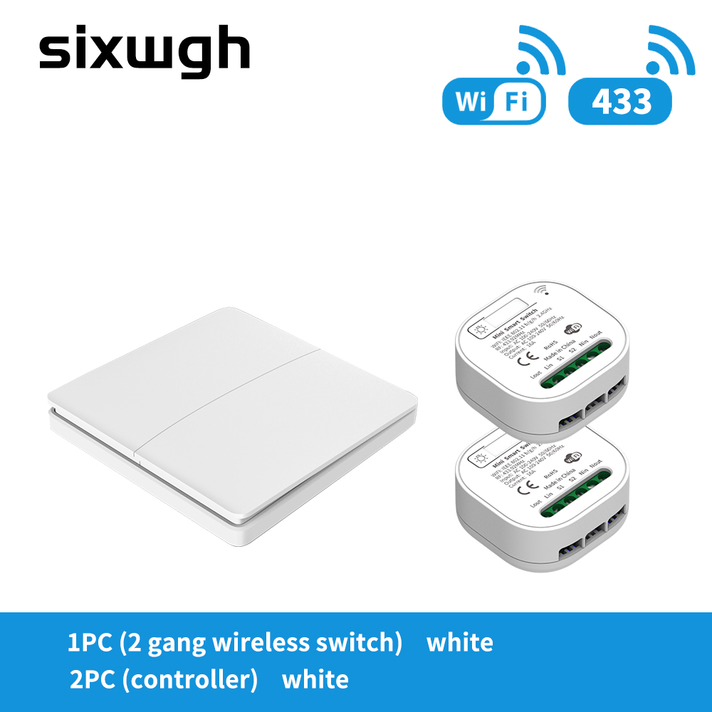 Waterproof Tuya Smart Switch Push Button Panel WiFi Wireless Remote Control