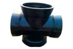 Soil Pipeline Cross Tee Ductile Iron Pipe Fittings