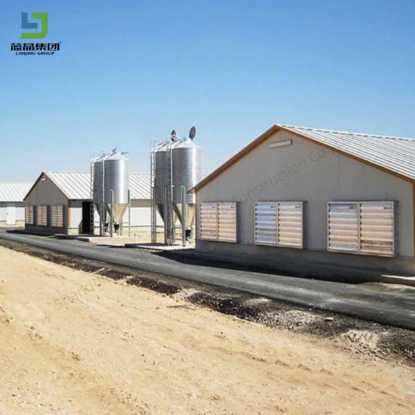 Customized Prefabricated Steel Construction Structure Pig Poultry Farm Broiler