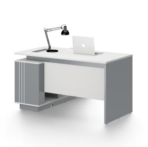 China High-Quality Modern Technology Sense Executive Desk CEO Office Table BMW Grey + White wholesale