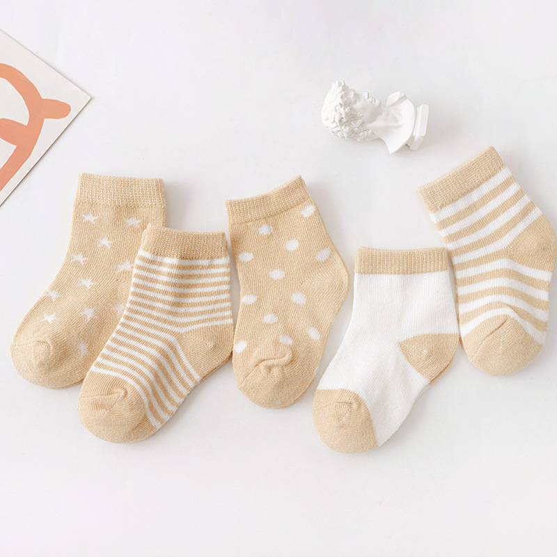 Anti Slip Printed Picture Socks Snagging Resistance For Newborn