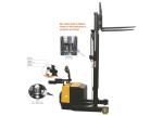 Electric Driving Stacker Forklift Truck Lifting Height 5500mm Low Vibration