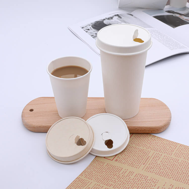Sustainable Leak Resistant Paper Lids For Disposable Drink Containers