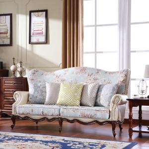 China Oak Wood Sofa Set American Living Room Leather Upholstery Sofa Set wholesale