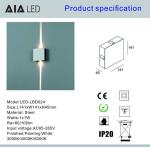 Square Steel 5degree LED wall lighting /inside led wall lamps decoration wall